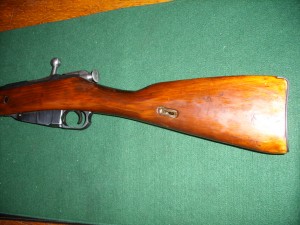 Wood stock of a mosin nagant